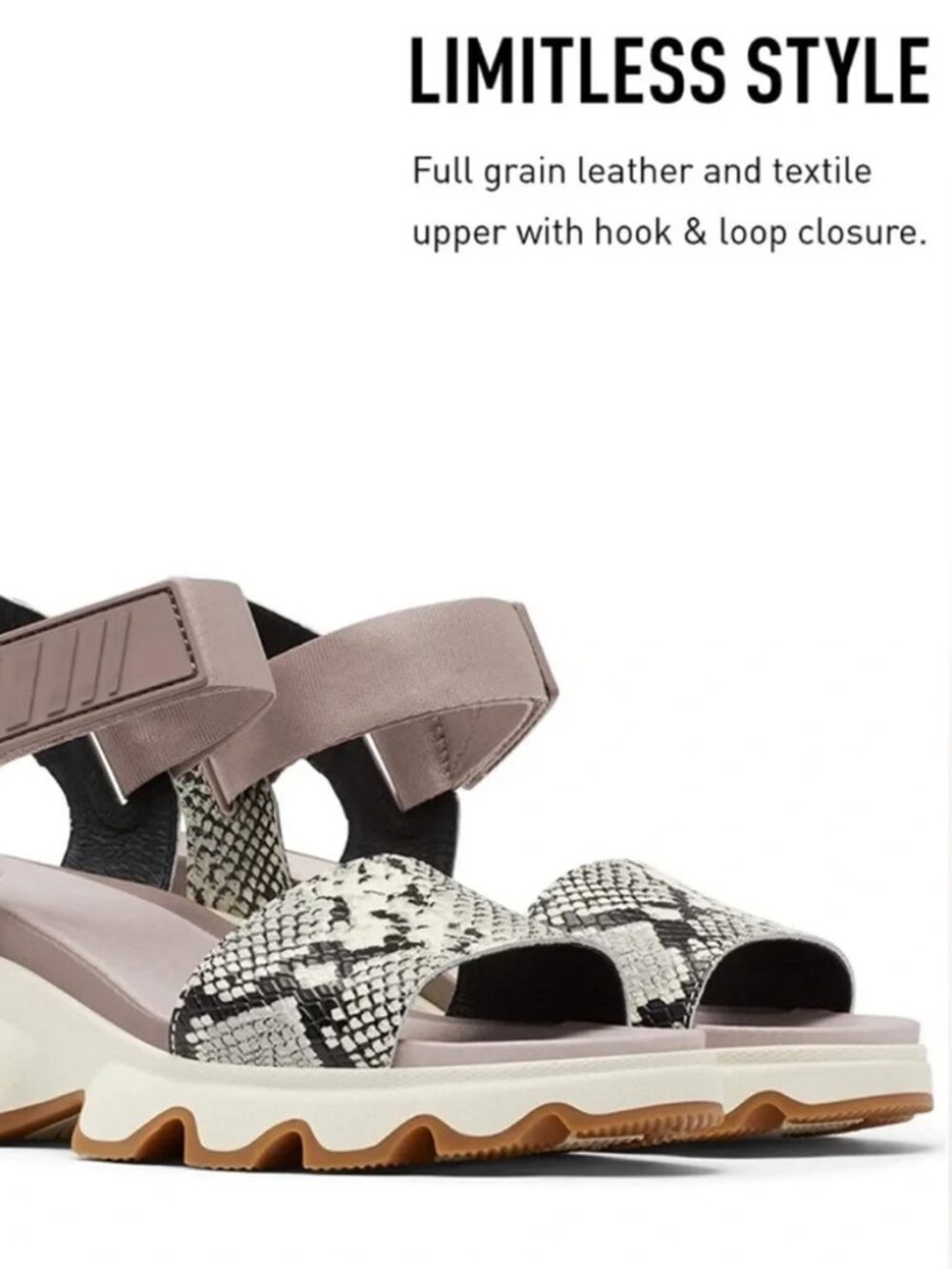 SOREL KINETIC MAUVE VAPOR SANDALS Size 9.5 - Picture 3 of 12